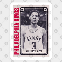 Autocollant Chubby Cox 1980-81 TCMA CBA Card #1