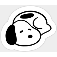Autocollant Baby Snoopy - Design découpé flexible