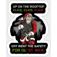 Autocollant Tactical Santa