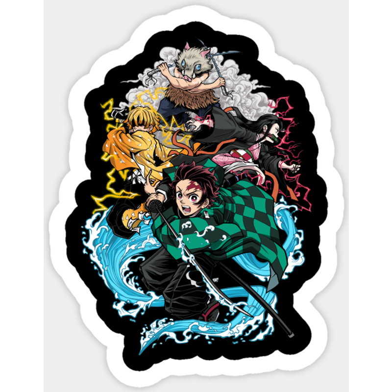 Autocollant Demon Slayer - Demon — Autocollants et stickers