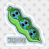Autocollant Peace - World Peas — Autocollants et stickers