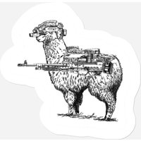 Autocollant Combat Llama Tactical