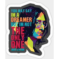 John Lennon Imagine Sticker — Stickers & Decals