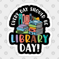 Autocollant Bibliothèque - Bibliothécaire — Autocollants et stickers