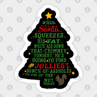 Jolliest Bunch of A-holes Christmas Sticker — Stickers & Decals