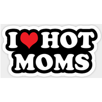 Autocollant I Love Hot Moms