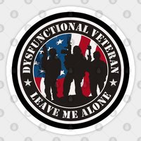 Autocollant Dysfunctional Veteran - Veteran