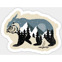 Natural Owlbear - Owlbear Sticker — Stickers & Decals