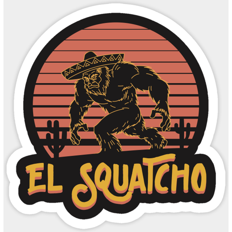 Autocollant El Squatcho Sasquatch — Autocollants et stickers