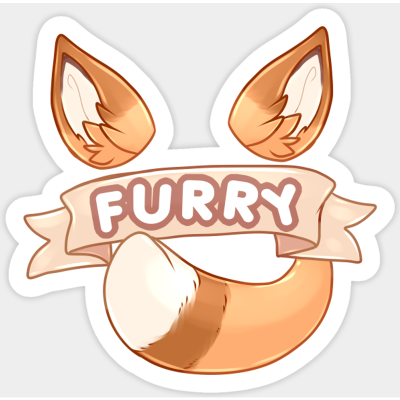FURRY! - Furry Sticker