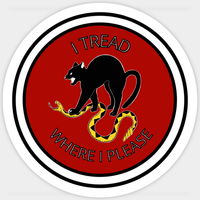I Tread Where I Please - Antifa - Sticker