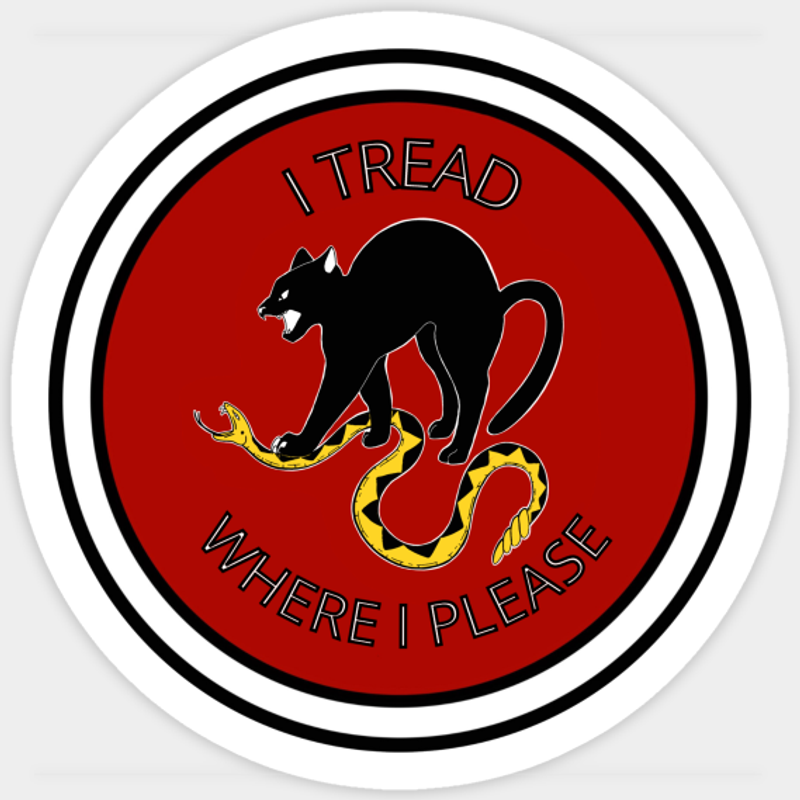 Autocollant I Tread Where I Please - Antifa — Autocollants et stickers