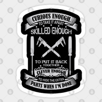 Autocollant Millwright Skilled Enough - Millwright — Autocollants et stickers