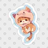 Autocollant Axolotl Kitty - Design découpé — Autocollants et stickers