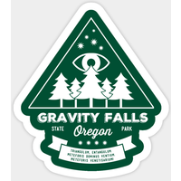 Autocollant Visitez Gravity Falls — Autocollants et stickers