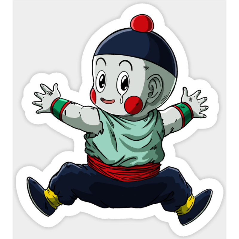 Autocollant Chiaotzu Goodbye Tien — Autocollants et stickers