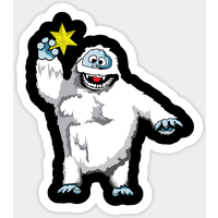 Autocollant Abominable Snow Monster Bumble - Rudolph The Red Nosed Reindeer — Autocollants et stickers