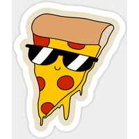 Autocollant Cool Pizza - Pizza — Autocollants et stickers