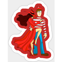 Où - Autocollant Waldo et Carmen Sandiego — Autocollants et stickers