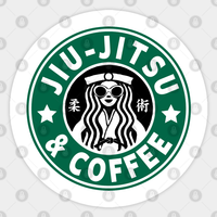 Jiu Jitsu and Coffee Design Sticker