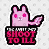 Gorillaz - Autocollant Pink Rabbit Says - Phase 1 — Autocollants et stickers