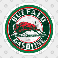 Buffalo Gasoline Vintage Sign Sticker - Gas and Oil