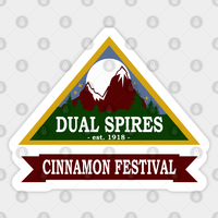 Pysch - Dual Spires Sticker