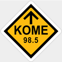 Kome 98.5 FM Radio Classic Rock Sticker — Stickers & Decals