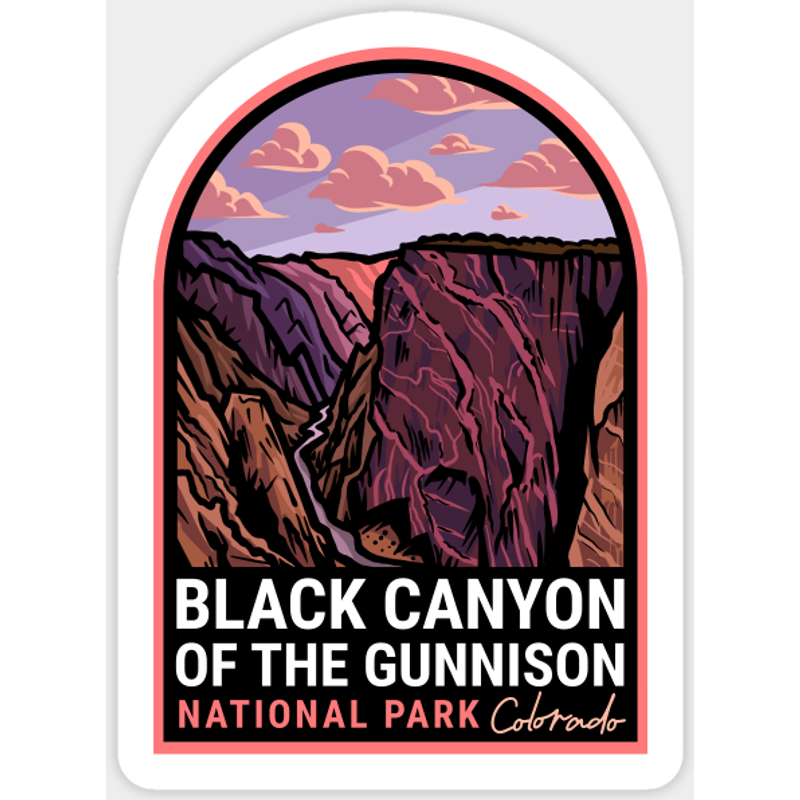 Autocollant du parc national Black Canyon of the Gunnison — Autocollants et stickers