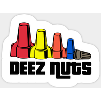 Deez Nuts Electrician Sticker