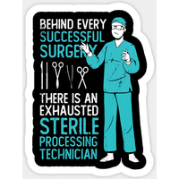 Sterile Processing Technician Tech Gift Sticker — Stickers & Decals