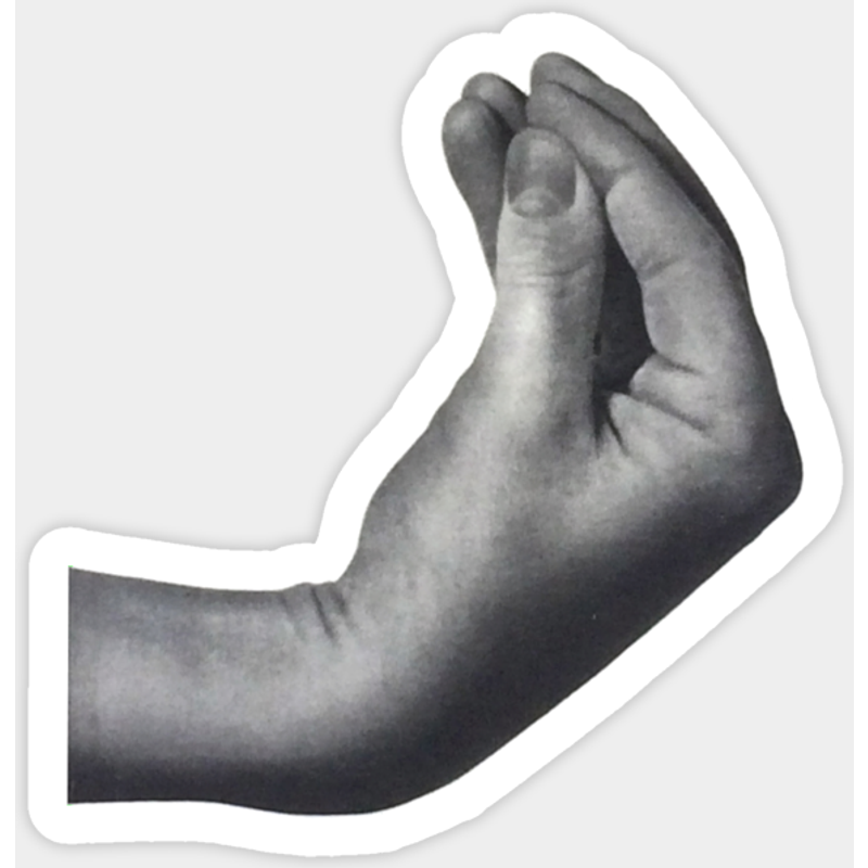 Italian Hand Sticker