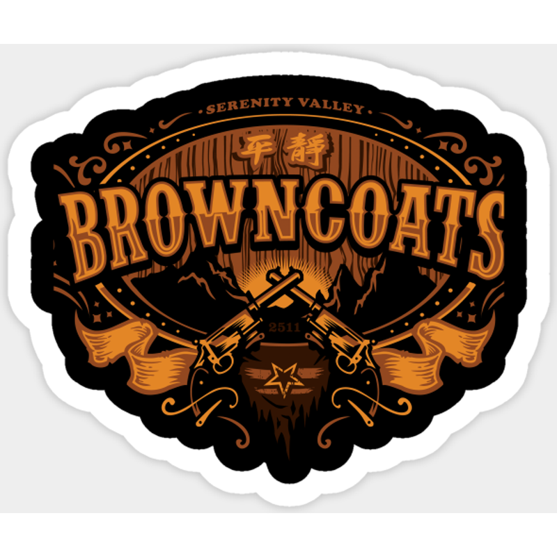 Autocollant Browncoats Forever - Firefly — Autocollants et stickers
