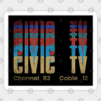 Civic TV [Videodrome] - Videodrome Sticker — Stickers & Decals