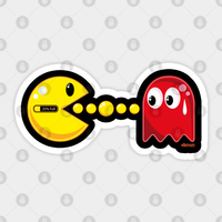 Autocollant Pac Man - Design Kiss-Cut Flexible — Autocollants et stickers