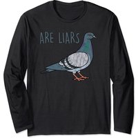Pigeons sont des menteurs, ne sont pas de vrais espions - T-shirt à manches longues — T-shirts pour hommes