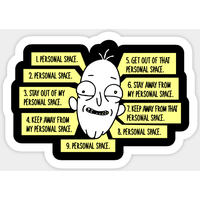 Autocollant Phillip Jacobs Points d'Espace Personnel - Rick et Morty — Autocollants et stickers