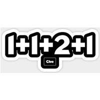 A Clue - Autocollant blanc - Clue