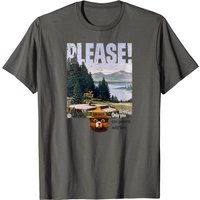T-shirt Smokey Bear Please Cutout pour hommes — T-shirts pour hommes