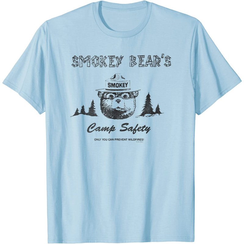 T-shirt de sécurité du camp Smokey Bear pour hommes — T-shirts pour hommes