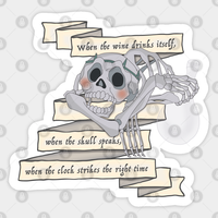 The Last Unicorn Skull Riddle Sticker