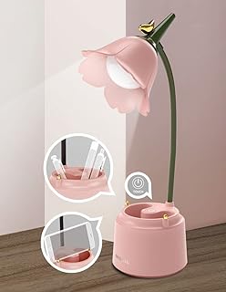 Pink Desk Lamp, Rechargeable LED with USB Charging Port — Led Desk Lamp