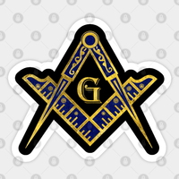 Freemasonry Symbol Square and Compasses Sticker — Stickers & Decals