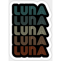 Autocollant Luna - Décalcomanie en Vinyle Découpée avec Fini Brillant