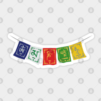 Autocollant Drapeau de Prière - Design Découpe Flexible