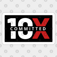 Autocollant Committed 10X 2 - Grant Cardone