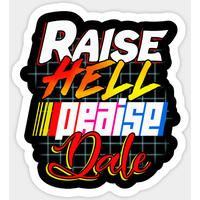 Autocollant Vintage Raise Hell Praise Dale — Autocollants et stickers