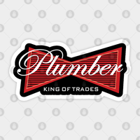 Autocollant Plumber King Of Trades Amusant