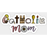 Catholic Mom Sticker — Stickers & Decals