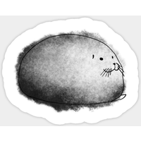 Pudgy Seal - Autocollant de phoque